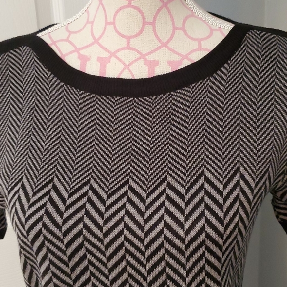 Calvin Klein knit gray and black dress size M - Picture 3 of 7